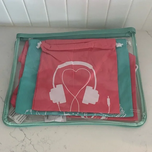 Colorful Drawstring Bags Set (4 pcs) - Picture 2 of 4